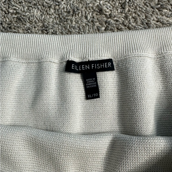 Eileen Fisher Knit Straight Skirt XL Knee Length Sweater Pencil Ivory capsule - Picture 5 of 7